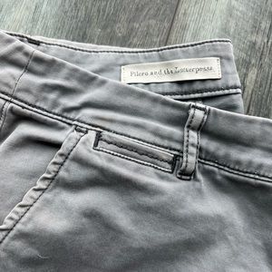 Anthropologie cropped gray pants. Pilcro and The Letterpress.